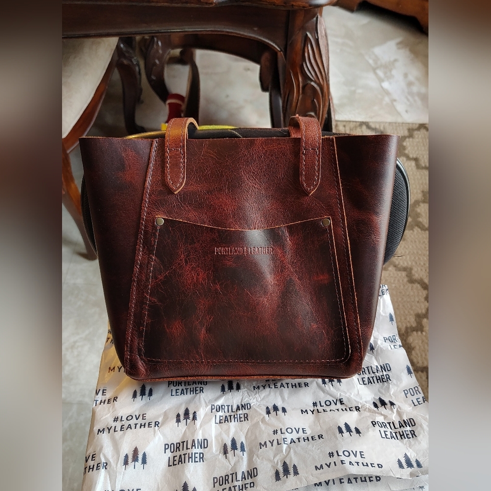 Portland Leather Goods Juliette Tote Bag in Lava